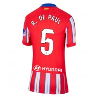 Camiseta Atletico Madrid Rodrigo De Paul #5 Primera Equipación para mujer 2024-25 manga corta